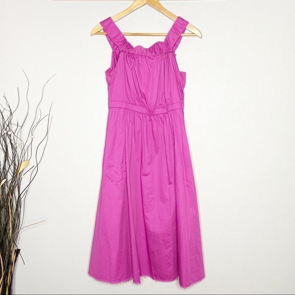 ** Anthropologie Maeve pink pocket dress Medium
